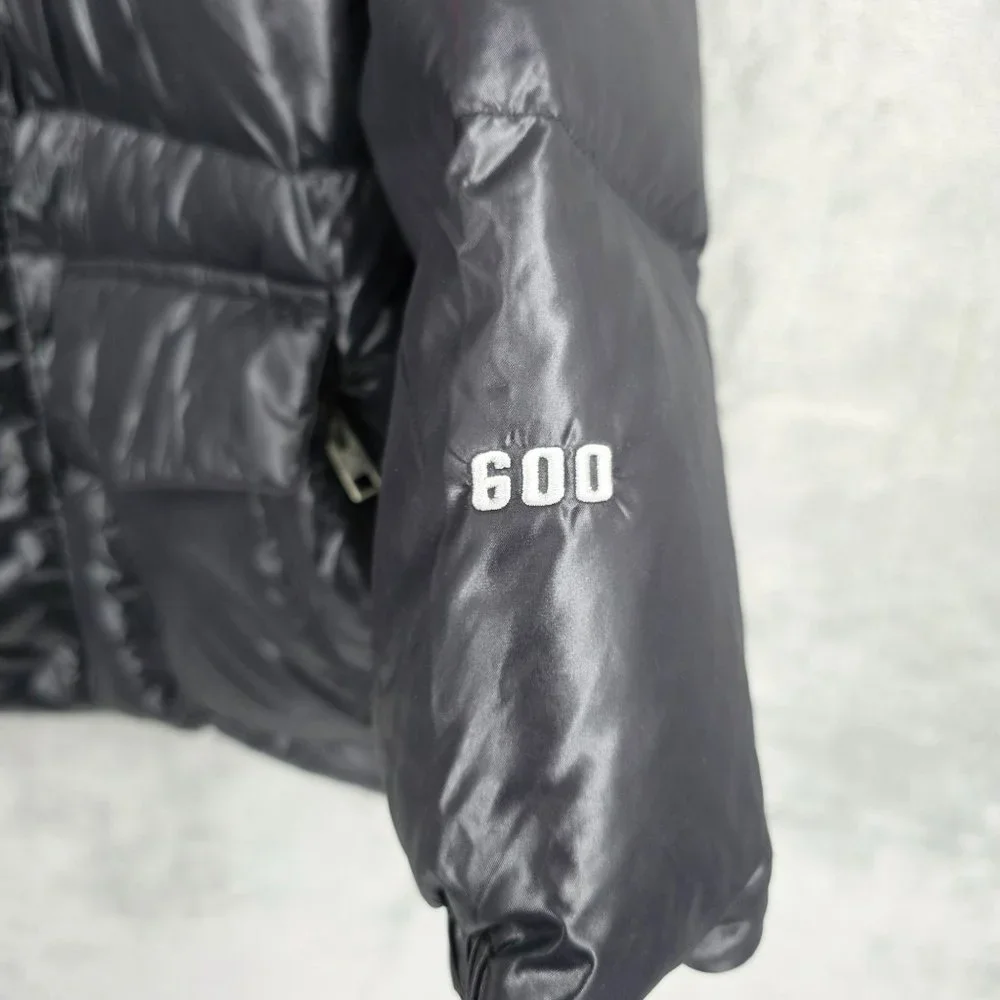 The North Face Nanuk Parka Mens Goose Down Puffer Jacket 600 Fill Shiny Black